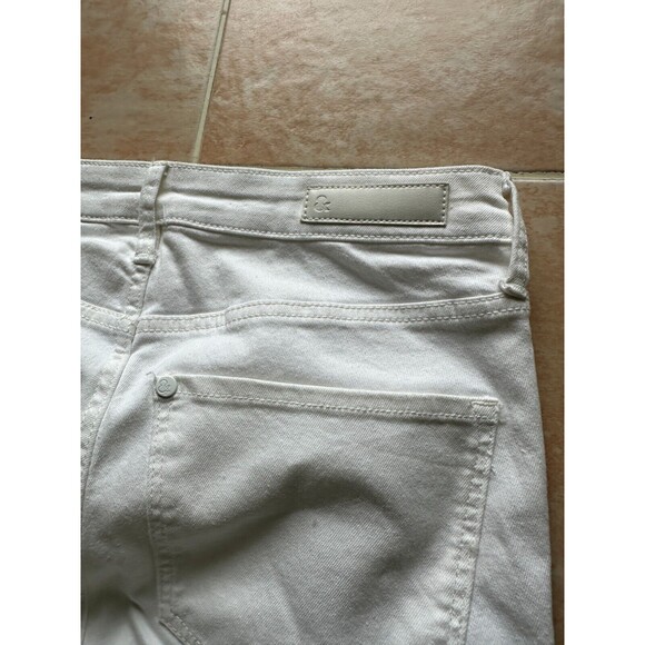 & Denim Worn‎ Once Dharla Skinny regular waist white jeans Women Size 28 x 32 - Picture 9 of 10
